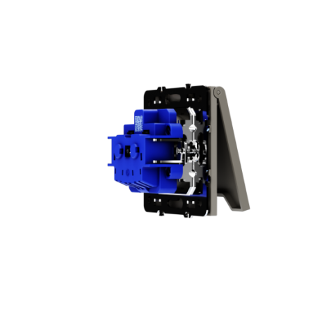 Розетка встраиваемая Voltum S70 с заземлением, защитными шторками и крышкой 16А, (кашемир)