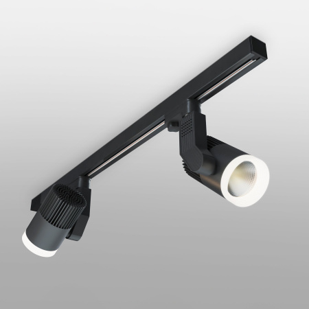 Трековый светодиодный светильник для трехфазного шинопровода 30Вт 4200К черный IP20 Accord (a044429) Elektrostandard