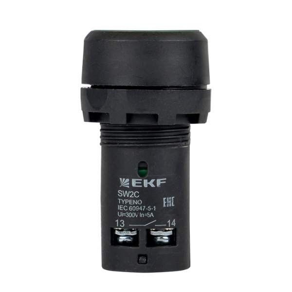 Кнопка SW2C-11 возвратная зеленая NO+NC PROxima EKF