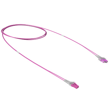 Оптический коммутационный шнур переходной Duplex SC-UPC/LC-UPC, 50/125 OM4, 1 м DKC