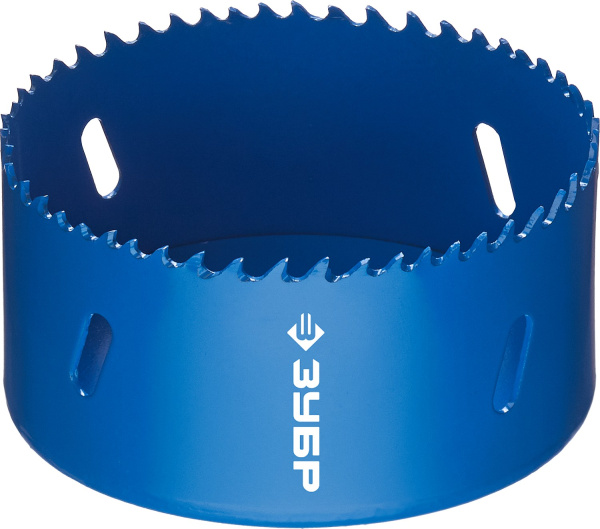 89мм, коронка биметаллическая, быстрорежущая сталь ЗУБР