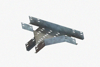 Лоток тройниковый перфорированный ОТ 50х50 УТ1,5 с крышкой КЛТ50 УТ1,5, оцинкованный лист S1,0 ТУ3449-036-01394366-2012