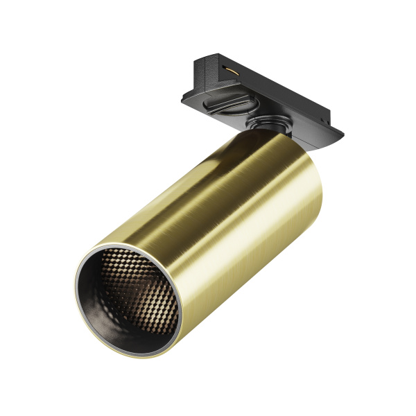 Трековый светильник LED 12Вт Черный и Латунь IP20 Single phase track system Unity TR021-1-12W4K-W-BBS Technical Maytoni