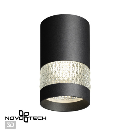 Св-к накл.IP20 GU10 9W 235V ELINA черный B NOVOTECH