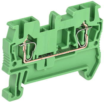 Клемма пружинная КПИ 2в-2,5 31А зеленая IEK