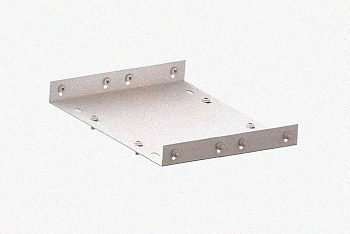 Соединитель лотковый замковый СЛЗ-80х80х0,7 УТ1,5, оцинкованный лист, S0,7