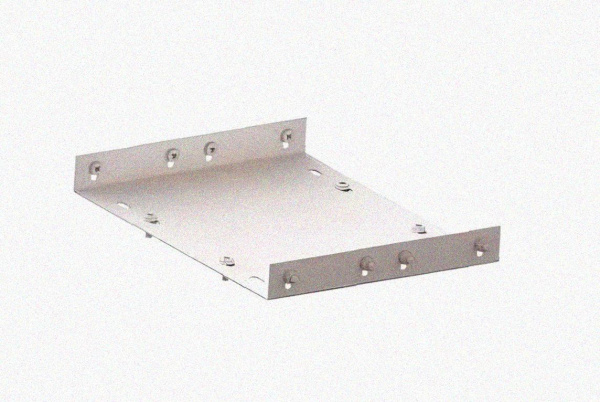 Соединитель лотковый замковый СЛЗ-400х100х0,7 УТ1,5, оцинкованный лист, S0,7