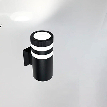 Фасадный светильник General GWL-Е27-M-IP65 Черный С двойным боковым рассеивателем Игнис