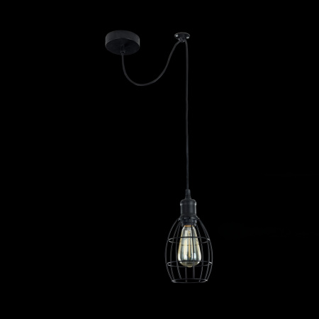 Подвесной светильник 1*E27 60Вт Черный IP20 Denver T447-PL-01-B Maytoni