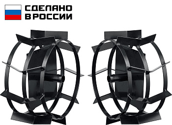 ГР-2, 430х200 мм, грунтозацепы для мотоблоков, набор 2 шт ЗУБР