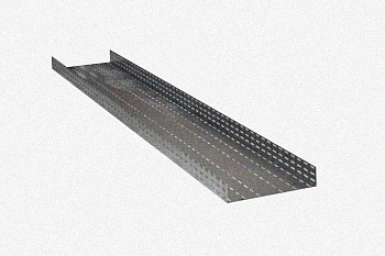 Лоток глухой ЛМГ 400х100х3000 УТ1,5, оцинкованный лист S1,0