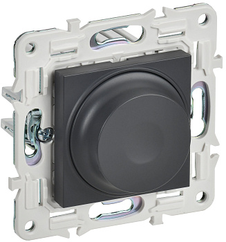 SKANDY Светорегулятор поворотный с индикацией 600Вт SK-D01T титан IEK