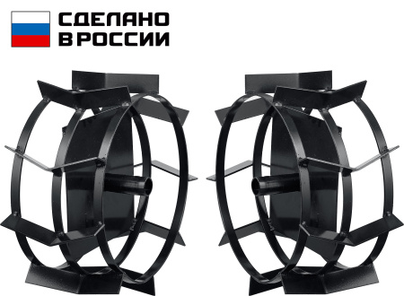 ГР-2, 430х200 мм, грунтозацепы для мотоблоков, набор 2 шт ЗУБР