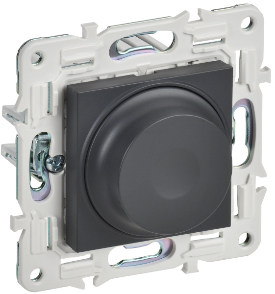 SKANDY Светорегулятор поворотный с индикацией 600Вт SK-D01T титан IEK