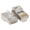 Коннектор RJ-45 TERACOM PRO экранированный 8P8C 30мкд Cat,6 (упак,20шт) EKF