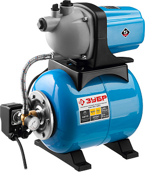 Станция насосная "Мастер" М3 автоматическая, 1200 Вт, пропускная способность 63 л/мин, напор 46 м, бак 20 л ЗУБР