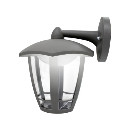 11-193 Св-к садово-парковый, светод-й, наст-й вниз, «Дели 3», 8Вт, 6-ти гран., 720Лм, 6500К, сер APEYRON