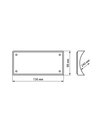Накладка на бревно деревянная универсальная НБУ 1Пх4 240 мм, сосна TDM