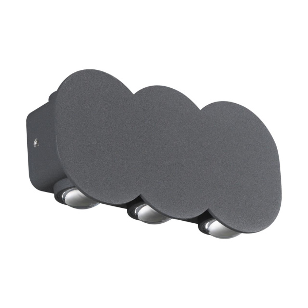 Ландшафтный настенный св-к IP54 LED 4000K 6W 85-265V CALLE темно-серый C NOVOTECH