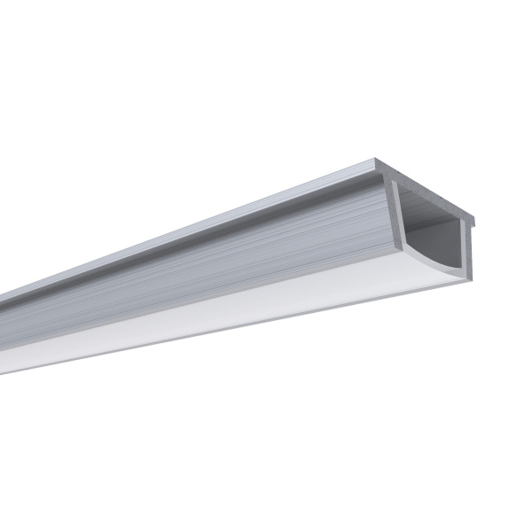 GM-08-35 Профиль алюминиевый для светодиодной ленты, анод., П-образный, гибкий, накладной, серебро, 17,2х5,9мм, 2м, шир. ленты до 10мм, инд... APEYRON