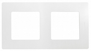 Etika Рамка горизонтал./вертикал. 2-м . белая IP20 Legrand
