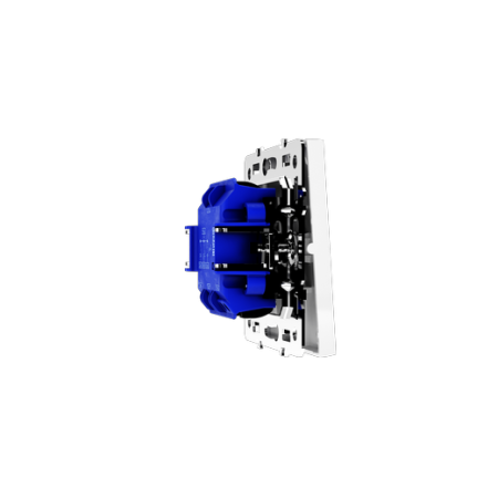 Выключатель встраиваемый Voltum S70 трехклавишный 10А, (белый глянцевый)