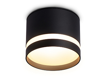 Светильник накладной TN6572 BK черный IP44 GX53 max 15W D82*65 Ambrella Light