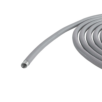 Металлорукав DN 26мм в гладкой ПВХ изоляции, Dвн 26,5 мм, Dнар 34,0, 25 м, цвет серый DKC