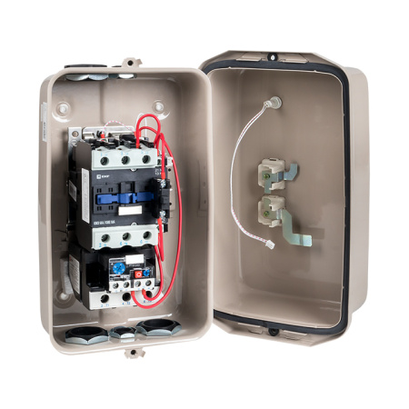Пускатель в корпусе IP65 КМЭ 50А 230В с РТЭ Ir-37-50А и индик, PROxima EKF