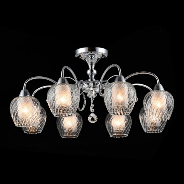 Потолочный светильник 8*E14 40Вт Хром IP20 Nora FR2663-PL-08-CH Freya