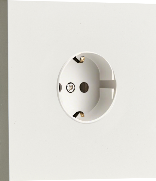 Donel N96 Розетка Schuko с заземлением, со шторками 16A 250 В~, Белый, серия DT