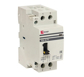 Контактор модульный КМ РУ 40А 1NO+1NC (2 мод) PROxima EKF