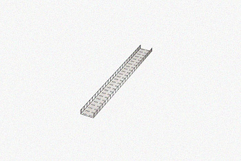 Лоток замковый перфорированный ЛМЗ 500х60х3000 УХЛ1, оцинкованный лист, S1,0