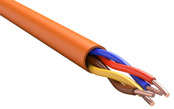 ITK Кабель огнестойкий КПСнг(А)-FRLS 1х2х1,0 оранжевый (200м)