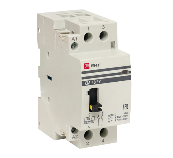 Контактор модульный КМ РУ 63А 1NO+1NC (2 мод) PROxima EKF