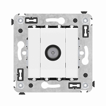 Розетка TV оконечная в стену, "Avanti", "Белое облако" DKC