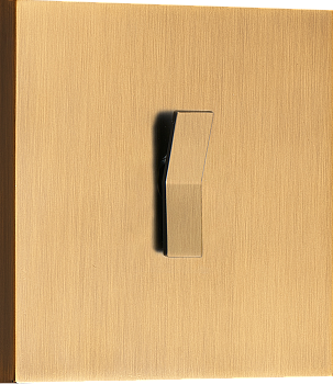 Donel N96 Переключатель перекрестный (с 3-х мест) на 1 тумблер, клавиша Angle, 10AX 250V, Латунь, серия DT