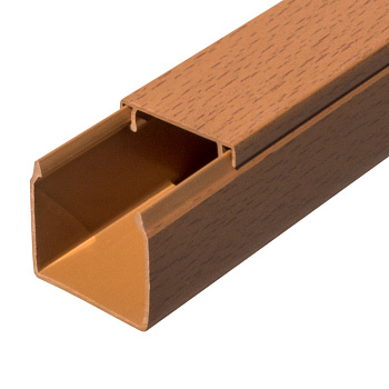 Кабель-канал бук 2-й замок 40х40 мм (60м/уп) Промрукав