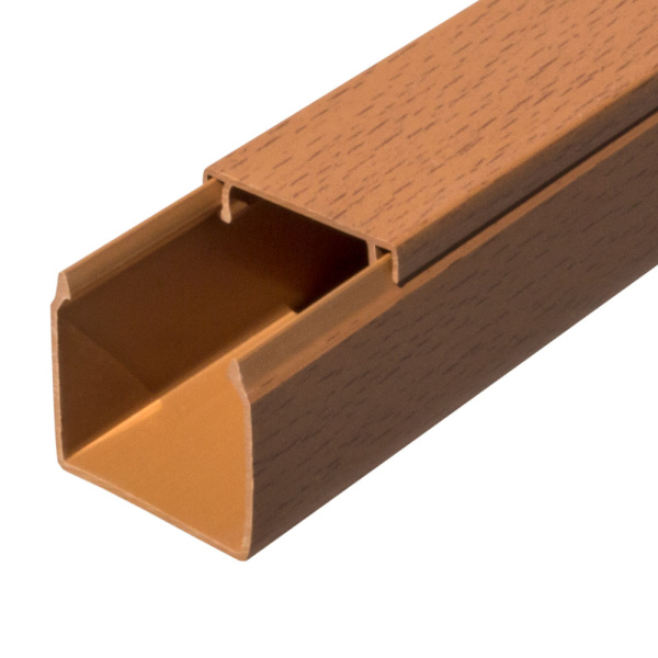 Кабель-канал бук 2-й замок 40х40 мм (60м/уп) Промрукав