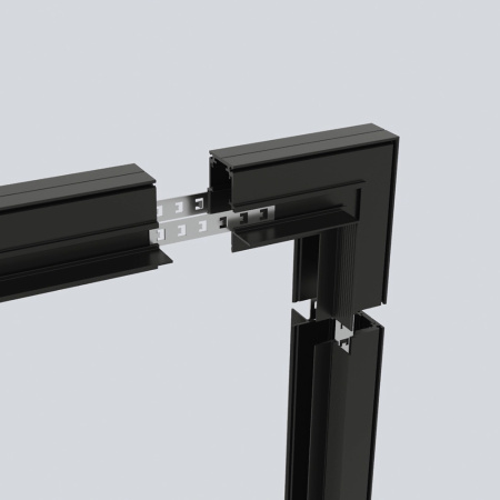 Соединитель внутренний для низковольтного встаиваемого шинопровода, черный, LD2005