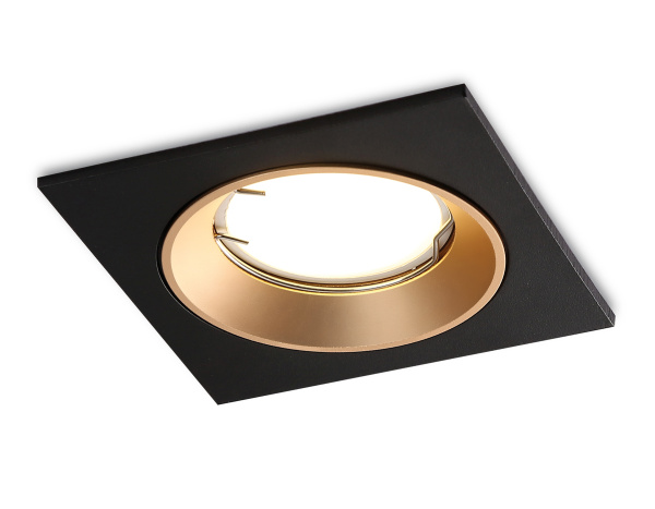 Встраиваемый точечный светильник MR16 A8927 BK/GD черный/золото MR16 GU5.3 92*92*24 Ambrella Light