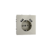 Розетка встраиваемая Voltum S70 с заземлением и защитными шторками, 16А, с USB, A+A, (шелк)