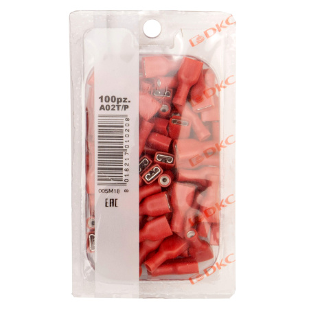 Наконечник плоский полностью изолир. (розетка) 0,25-1,5 кв.мм 6,3х0,8 мм (РППИ-М) DKC