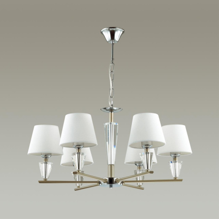 Люстра E27 6*60W 220V LORAINE хром,золотой LUMION