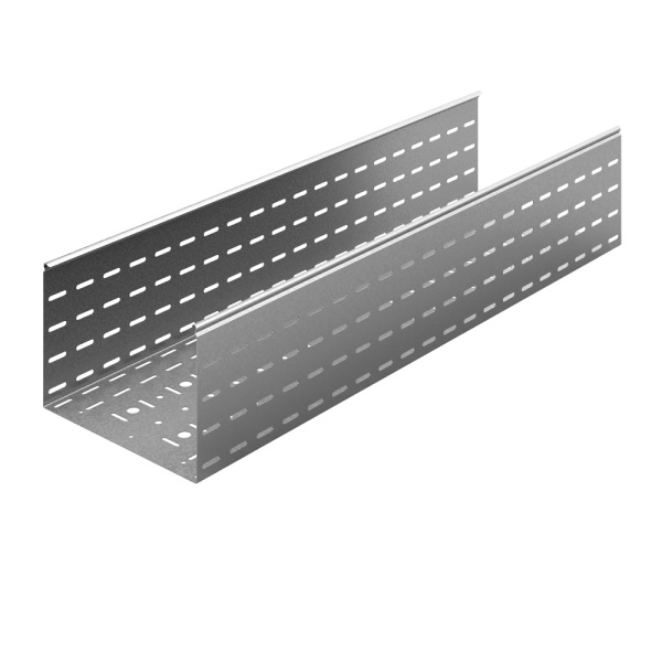 Универсальный лоток перфорированный 500х200х3000, толщ. 1,0 мм, гор. цинк Ostec