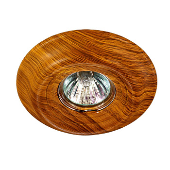 Встр.св-к IP20 GX5.3 50W 12V PATTERN светлое дерево B NOVOTECH