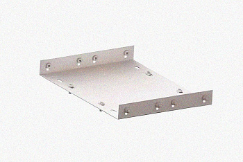 Соединитель лотковый замковый СЛЗ-100х50х1,0 УТ1,5, оцинкованный лист, S1,0