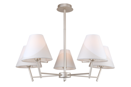 Люстра 5*E14 40Вт Серебро IP20 Vanessa FR5084PL-05G Freya