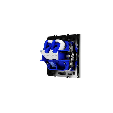 Розетка компьютерная встраиваемая Voltum S70 двойная RJ45+RJ45 КАТ.6, (титан)