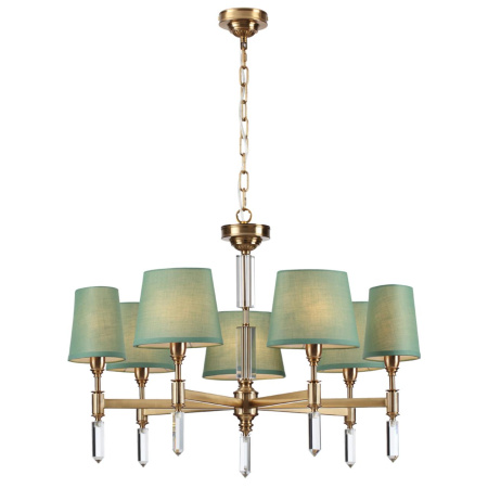 Люстра E14 7*40W LONDON бронзовый/зеленый/ткань ODEON LIGHT